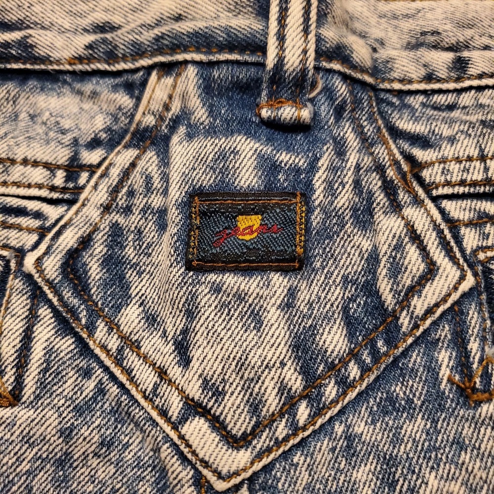 Vintage 90s Acid Wash Shorts Men 35‎ Freeway Gitano Denim Blue Jean Casual - Picture 4 of 9